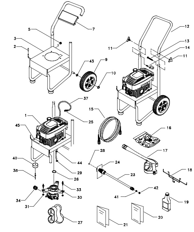 GENERAC 1439-0 parts breakdown